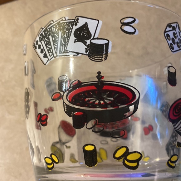 Hazel Atlas mid century modern games ice bucket. - Picture 6 of 8